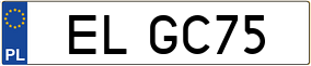 Truck License Plate